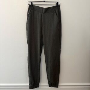 Athleta Brooklyn Textured Jogger Pants Women's Size 6 Olive Green Athleisure